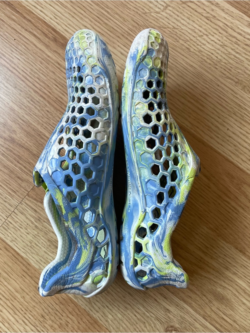 Vivo Barefoot Kids Blue and Lime Ultra Bloom Shoes - Picture 7 of 10